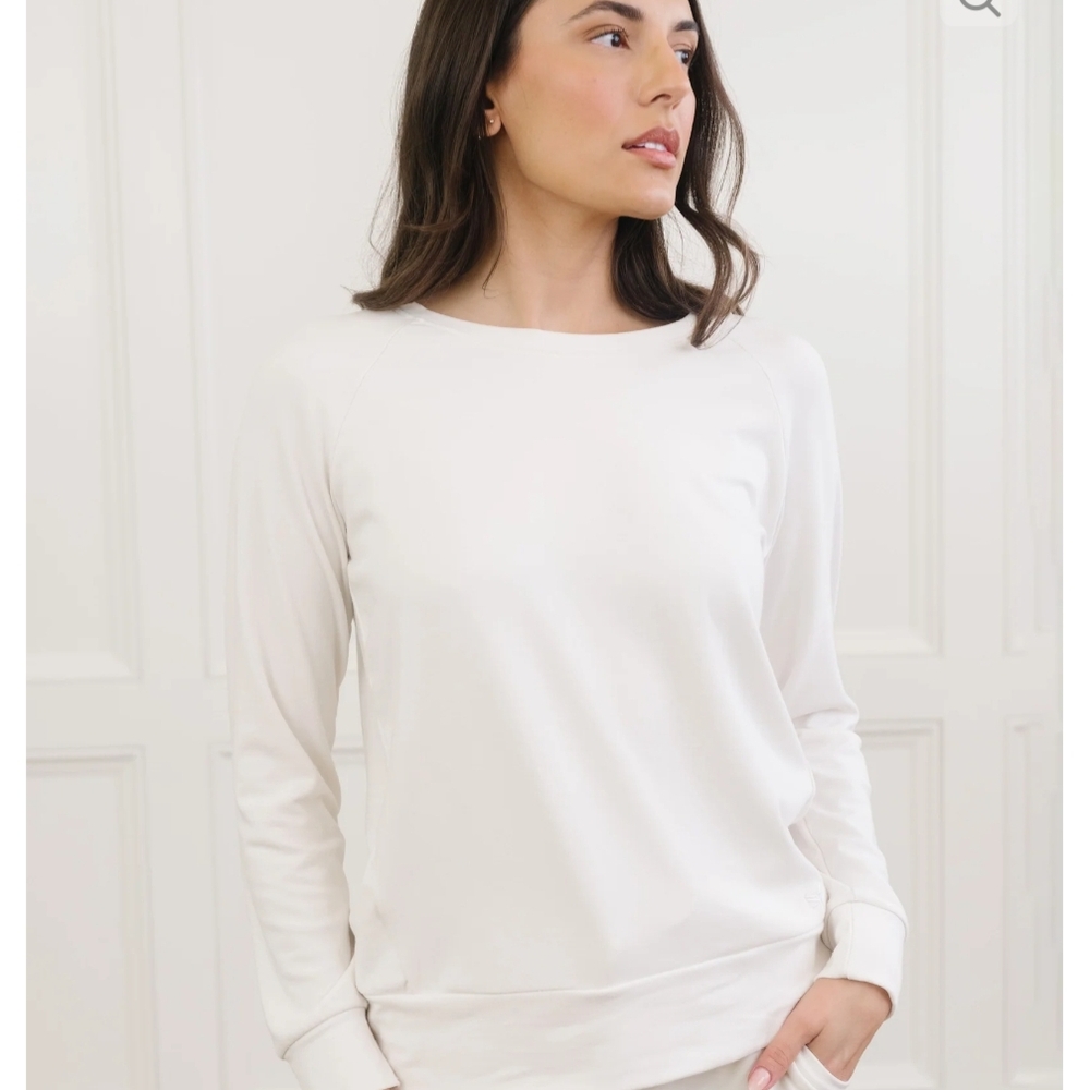 Cozy Earth Ultra Soft Bamboo Cream Sweatshirt
